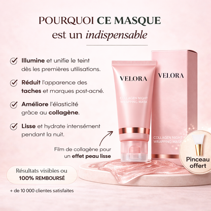 Masque de Nuit au Collagène - Peau Lisse & Repulpée